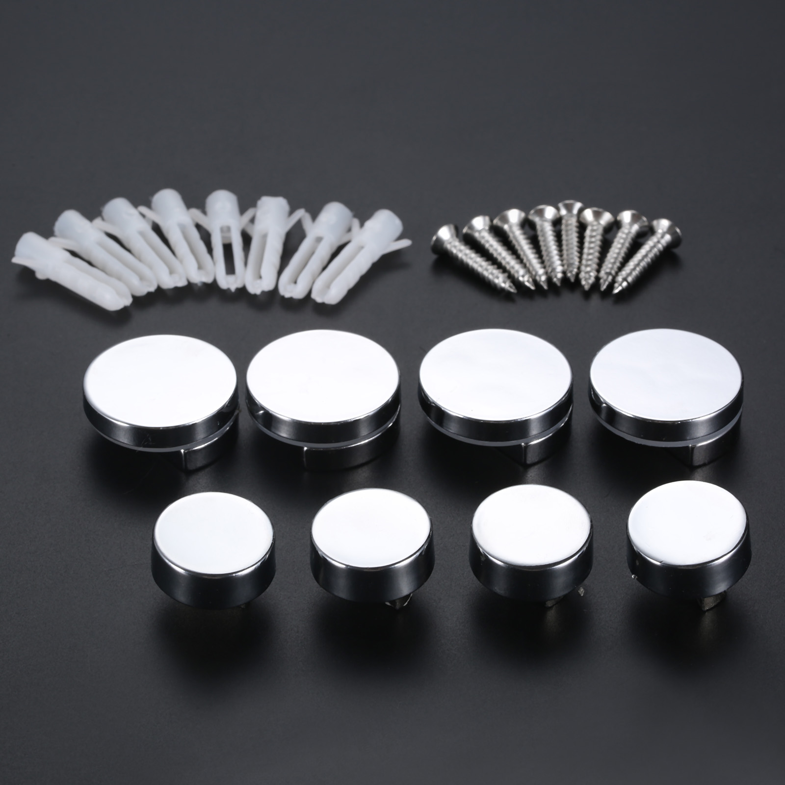 丸いガラスブラケット,20/27mm,4個,ブラケット固定ク - Home Hardware Bathroom Mirrors のレビューと価格