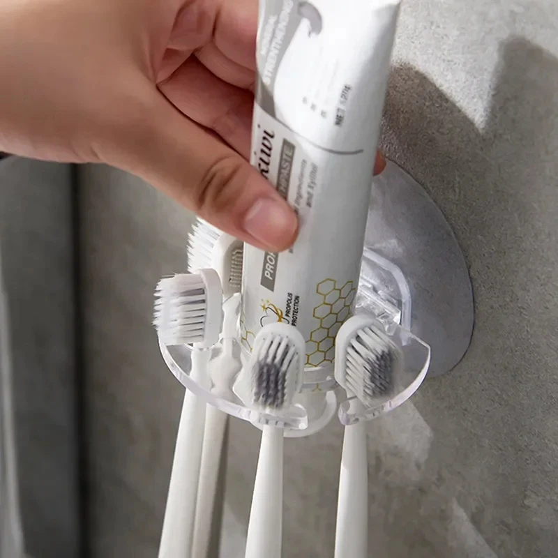 1/3個入り 粘着式壁掛け歯磨き粉ディスペンサー 歯ブラシホ - Toothbrush Holder Set のレビューと価格