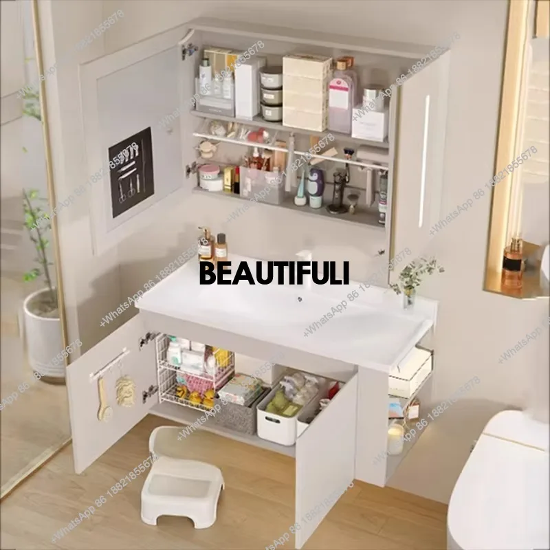a17 トイレミラー バスルームキャビネットオーガナイザー  - Home Bathroom Vanity Combo のレビューと価格