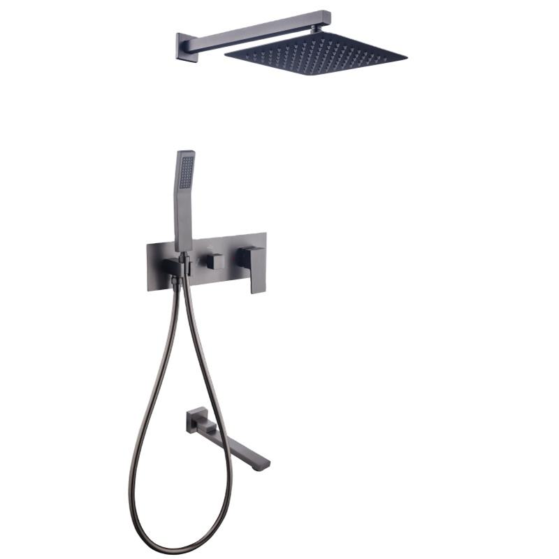 高級ブラッシュドゴールド銅製天井取り付け真鍮製バスルームレイ - Shower Head Rain のレビューと価格
