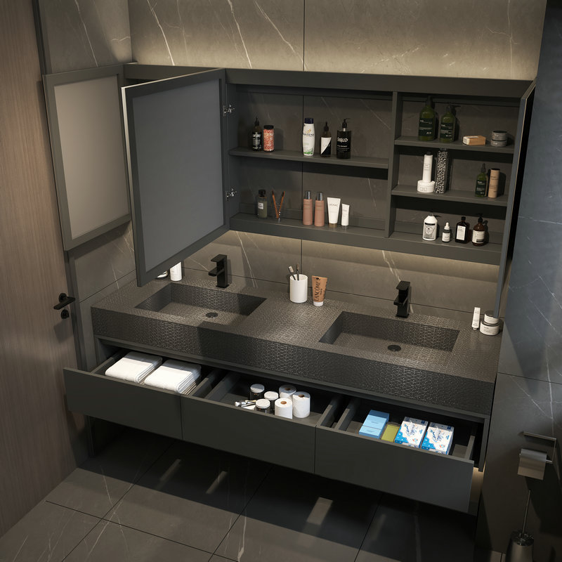 家庭用ロッカー用浴室収納家具 120-180cm 高級洗面台 - Home Bathroom Vanity Combo のレビューと価格
