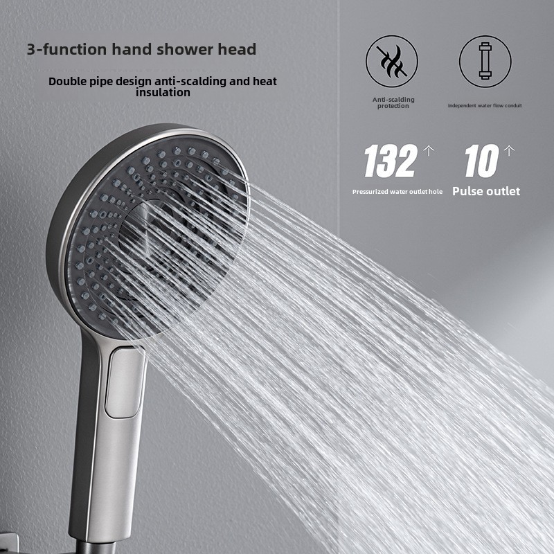 高級壁埋め込み式シャワーセット多機能レインジェットスプレー磨 - Shower Head Rain のレビューと価格