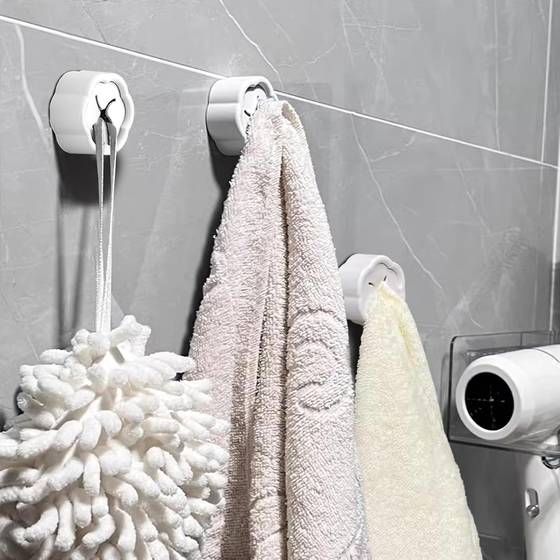6個入り 粘着式タオルホルダー ノードリル壁掛けフック キッ - Home Bathroom Organizer のレビューと価格