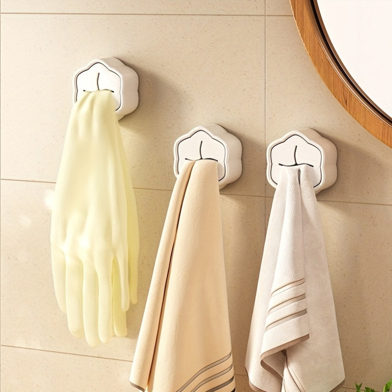 6個入り 粘着式タオルホルダー ノードリル壁掛けフック キッ - Home Bathroom Organizer のレビューと価格