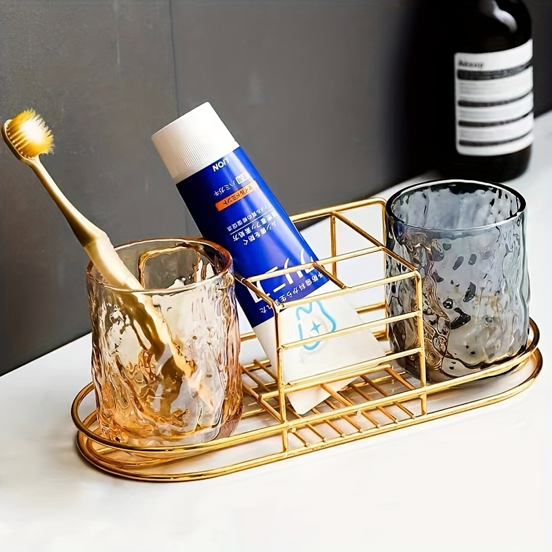 耐久性のある歯ブラシホルダー、歯磨き粉ラック、歯磨きカップセ - Toothbrush Holder Set のレビューと価格