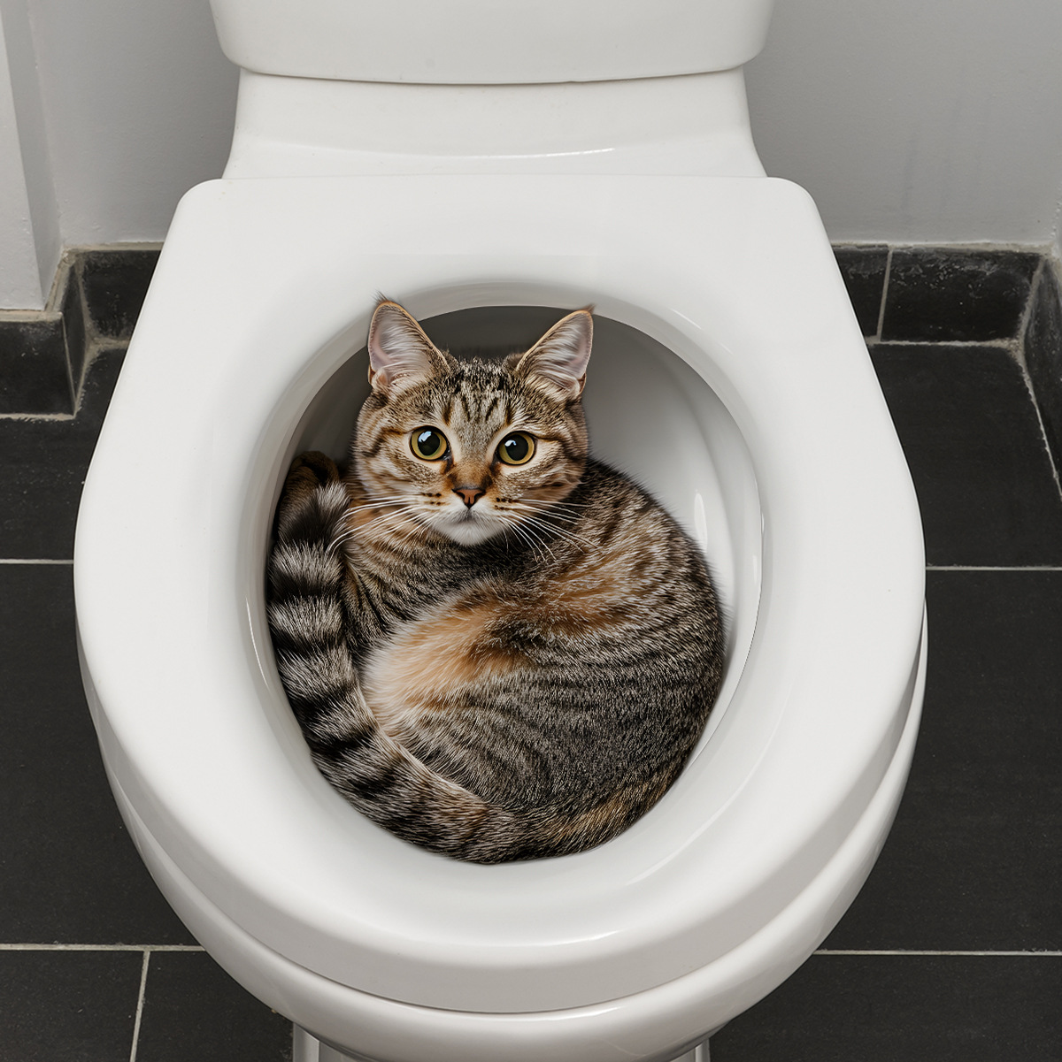 3D 面白い猫トイレステッカー浴室トイレカバーステッカー壁ス - Tiny Home Bathroom Kit のレビューと価格