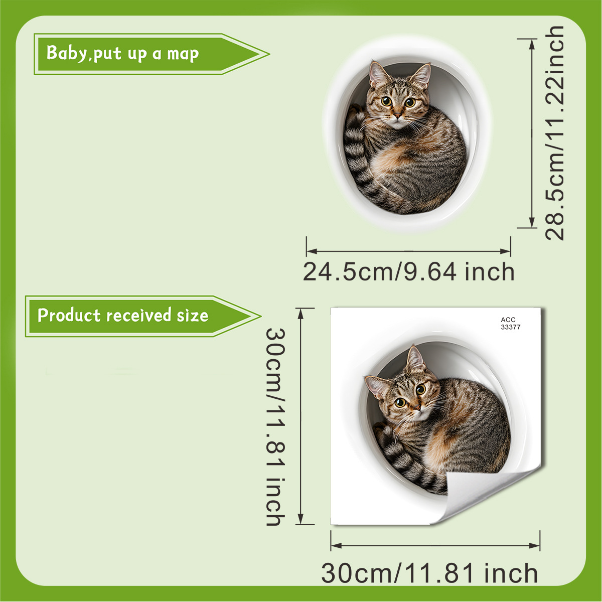 3D 面白い猫トイレステッカー浴室トイレカバーステッカー壁ス - Tiny Home Bathroom Kit のレビューと価格