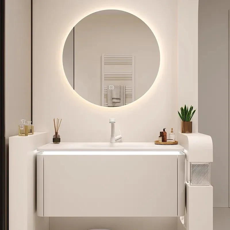 セラミック一体型洗面台付き壁掛け式浴室キャビネット、シンクと - Home Bathroom Vanity Combo のレビューと価格