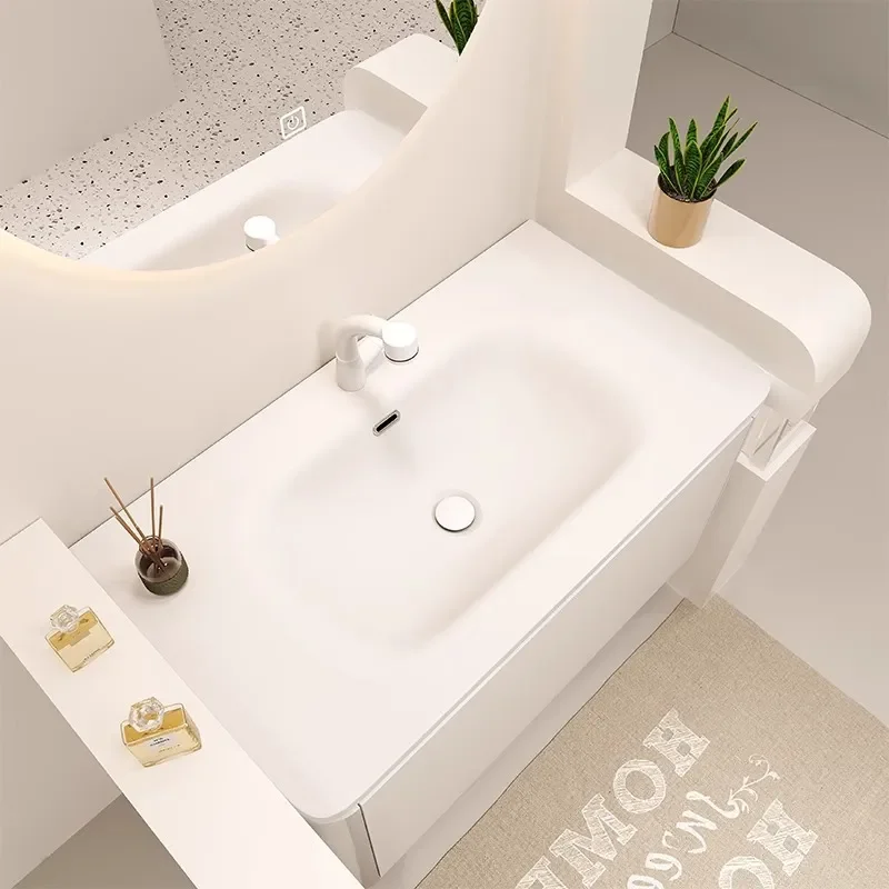 セラミック一体型洗面台付き壁掛け式浴室キャビネット、シンクと - Home Bathroom Vanity Combo のレビューと価格