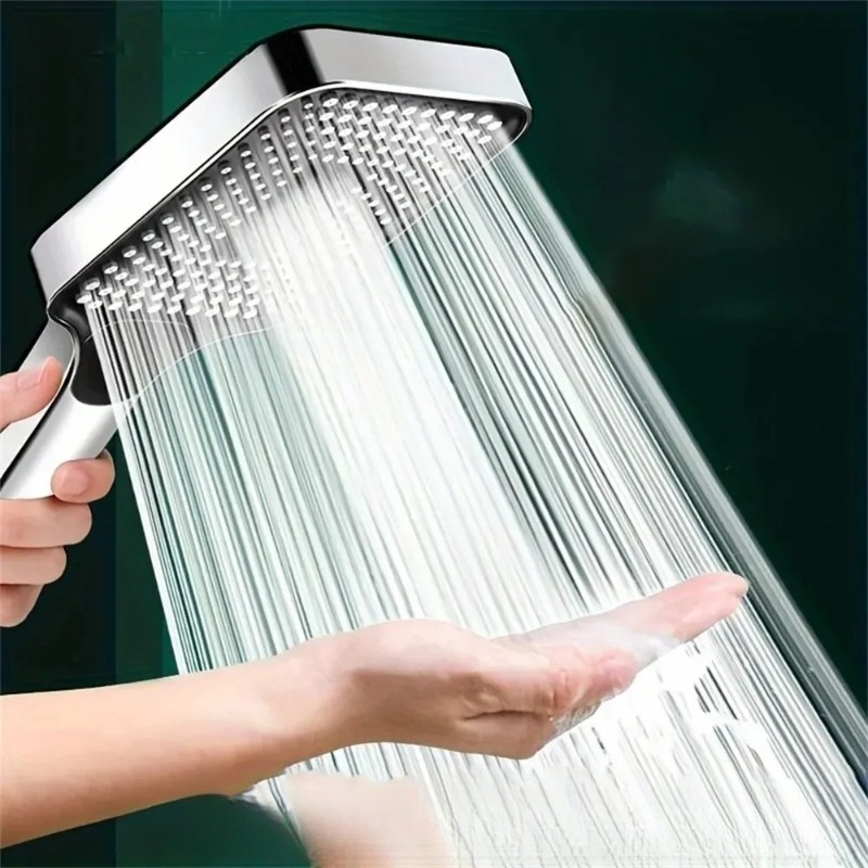 調整可能な3モード高圧シャワーヘッド大流量節水レインフォール - Shower Head Rain のレビューと価格