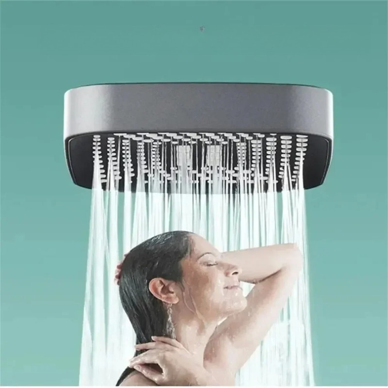調整可能な3モード高圧シャワーヘッド大流量節水レインフォール - Shower Head Rain のレビューと価格