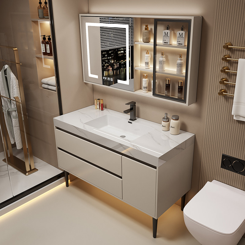 オーバーミラーバスルームキャビネットパーティション収納香水ス - Home Bathroom Vanity Combo のレビューと価格