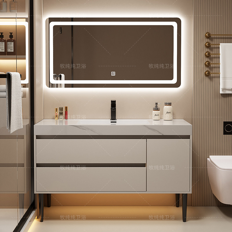 オーバーミラーバスルームキャビネットパーティション収納香水ス - Home Bathroom Vanity Combo のレビューと価格