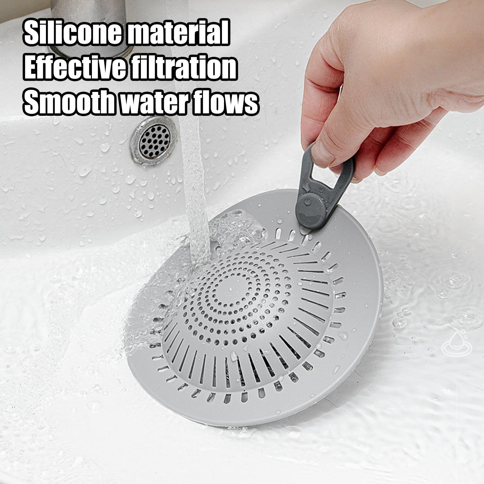 シリコン製フロア排水溝カバー 浴室下水道排水口バリヤー 髪の - Home Bathroom Mats のレビューと価格