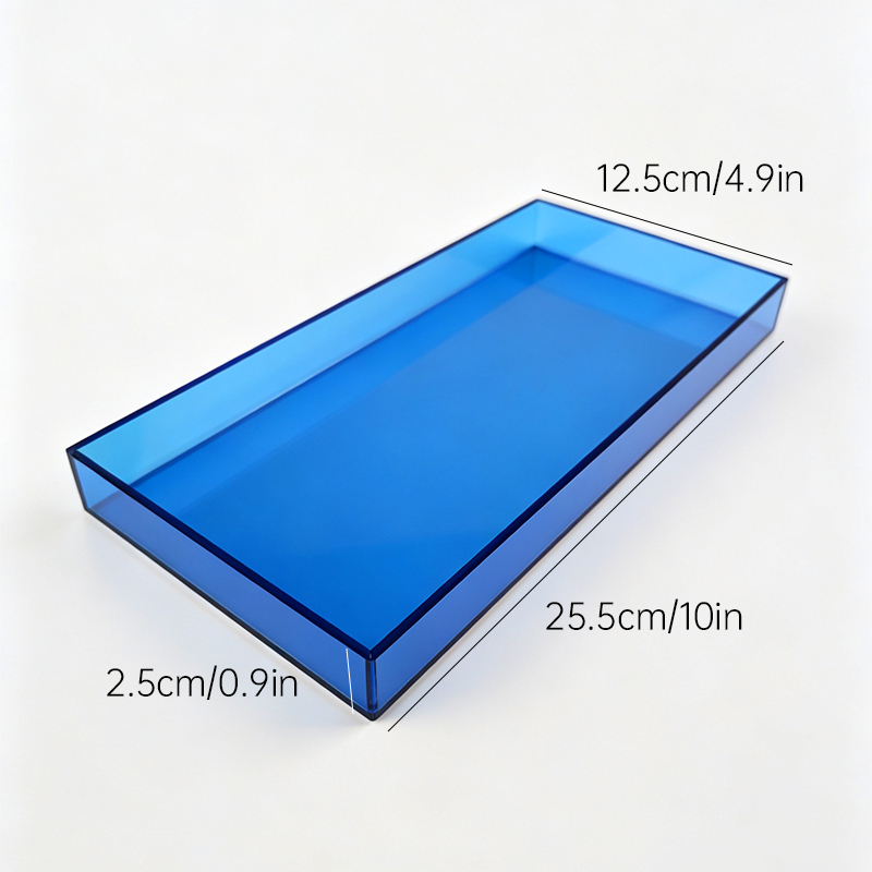 マルチカラーアクリル製長方形収納トレイ、高級化粧品・香水ディ - Home Bathroom Colors のレビューと価格